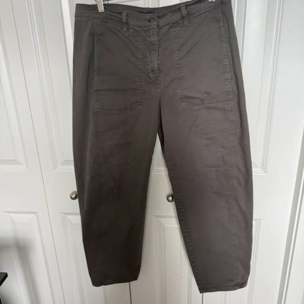 Eileen Fisher Organic Cotton Stretch Lantern Pant size L